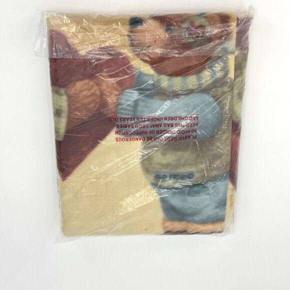 Fleece Blanket Greatest Gift Teresa Kogut Winter Vtg ‘05 Bears 53.25" x 64.25" - Picture 3 of 5